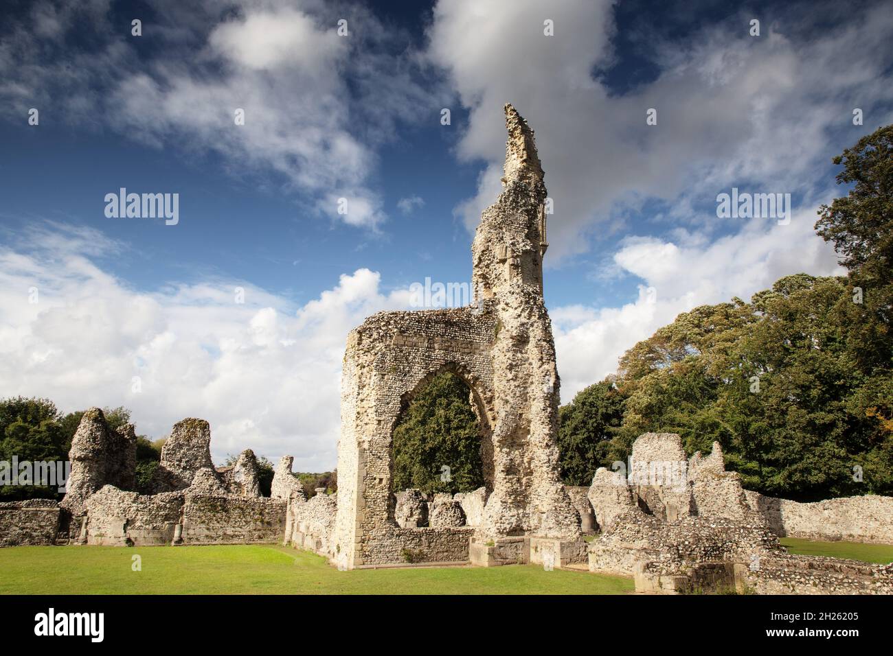 the ruins of Thetford Priory is a Cluniac monastic house in Thetford, Norfolk, England Stock Photo
