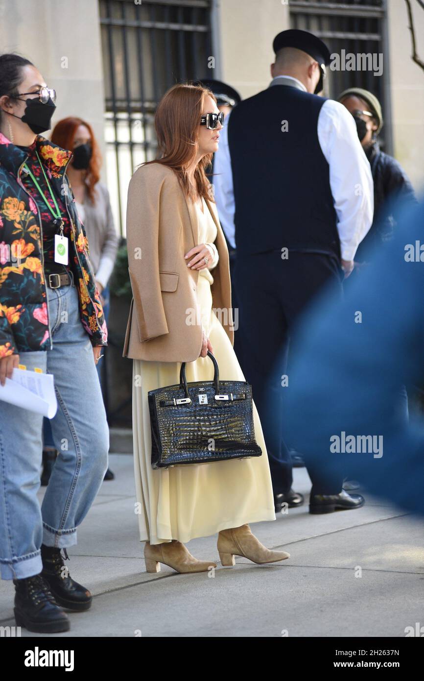 New York, NY, USA. 19th Oct, 2021. Julianne Moore on location for
