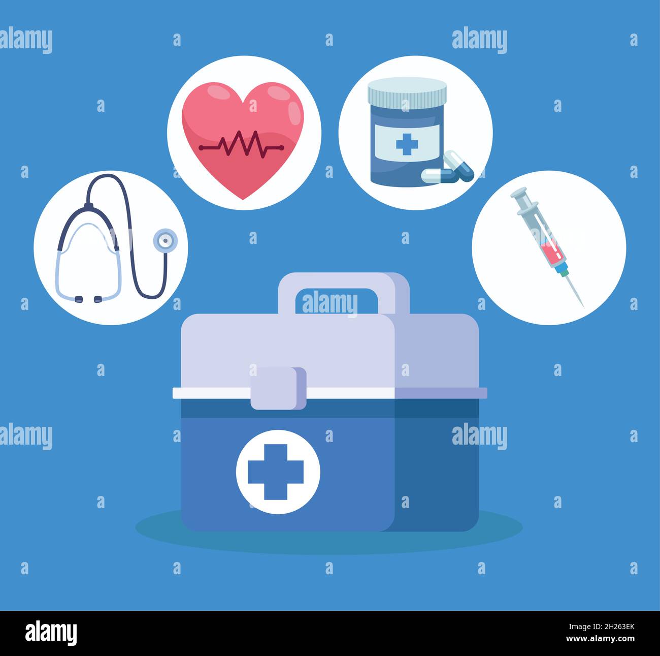 four medical healthcare icons Stock Vector Image & Art - Alamy