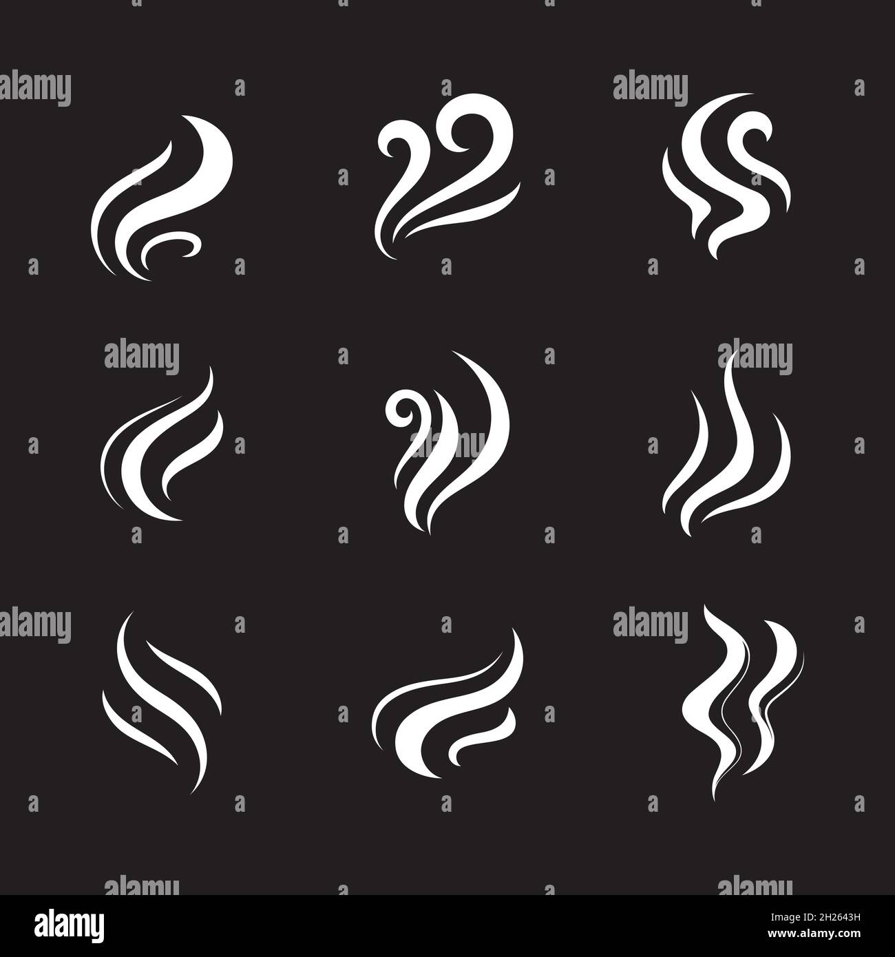 Smoke Vector icon design illustration Template Stock Photo - Alamy