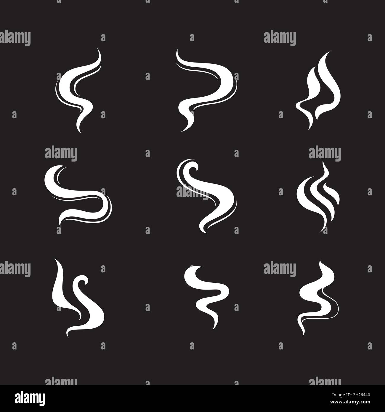 Smoke Vector icon design illustration Template Stock Photo - Alamy