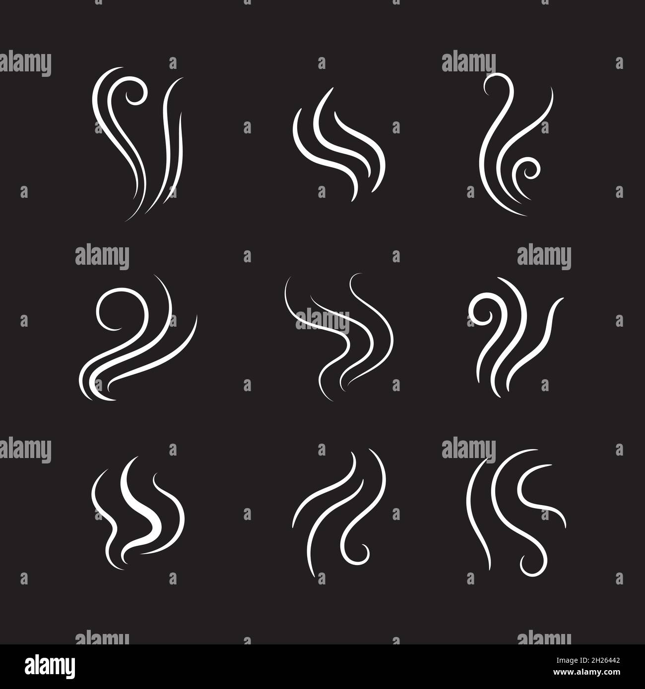 Smoke Vector icon design illustration Template Stock Photo - Alamy