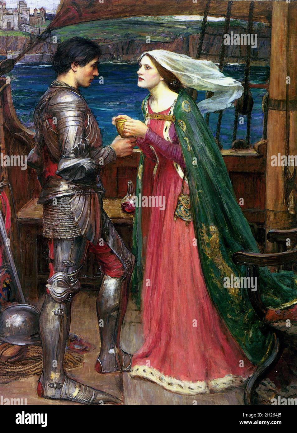 Vintage Arthurian Legend art Stock Photo - Alamy