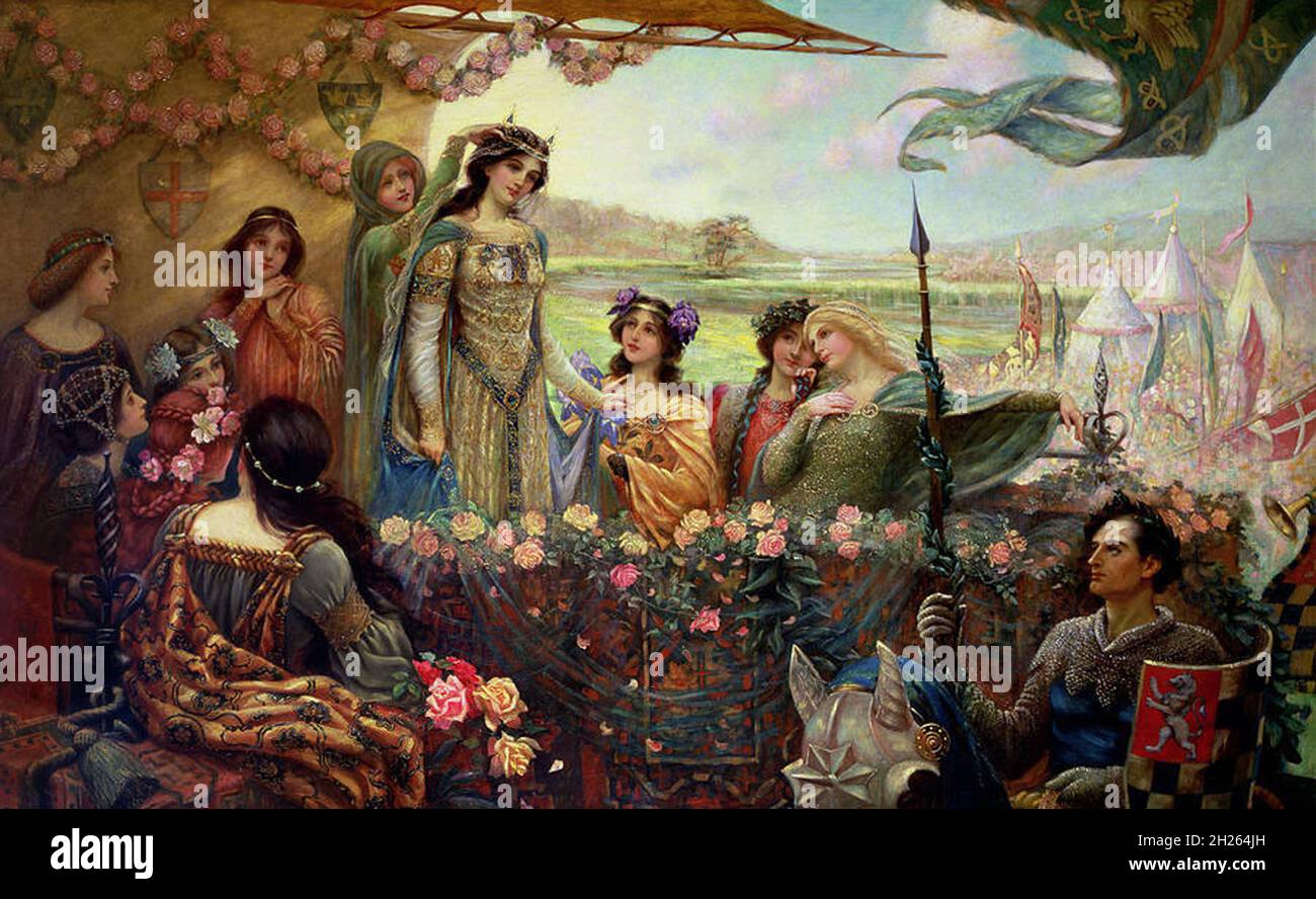 Vintage Arthurian Legend art Stock Photo - Alamy