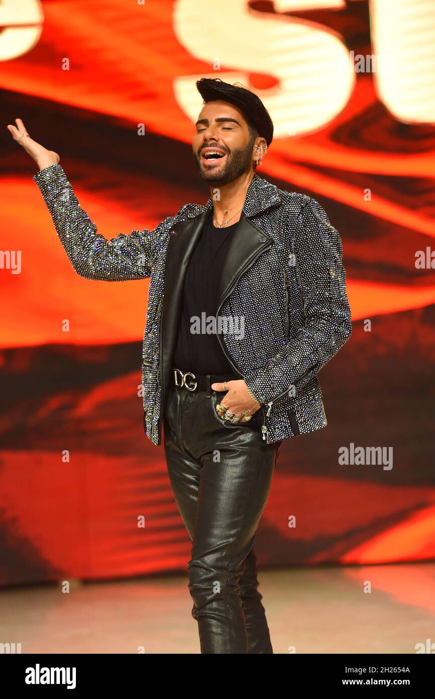 Italian hair stylist Federico Lauri (Federico Fashion Style) during the  photocall of the television broadcast Dancing with the stars at Rai Foro  Italico Auditorium. Rome (Italy), October 14th, 2021 (Photo by Massimo