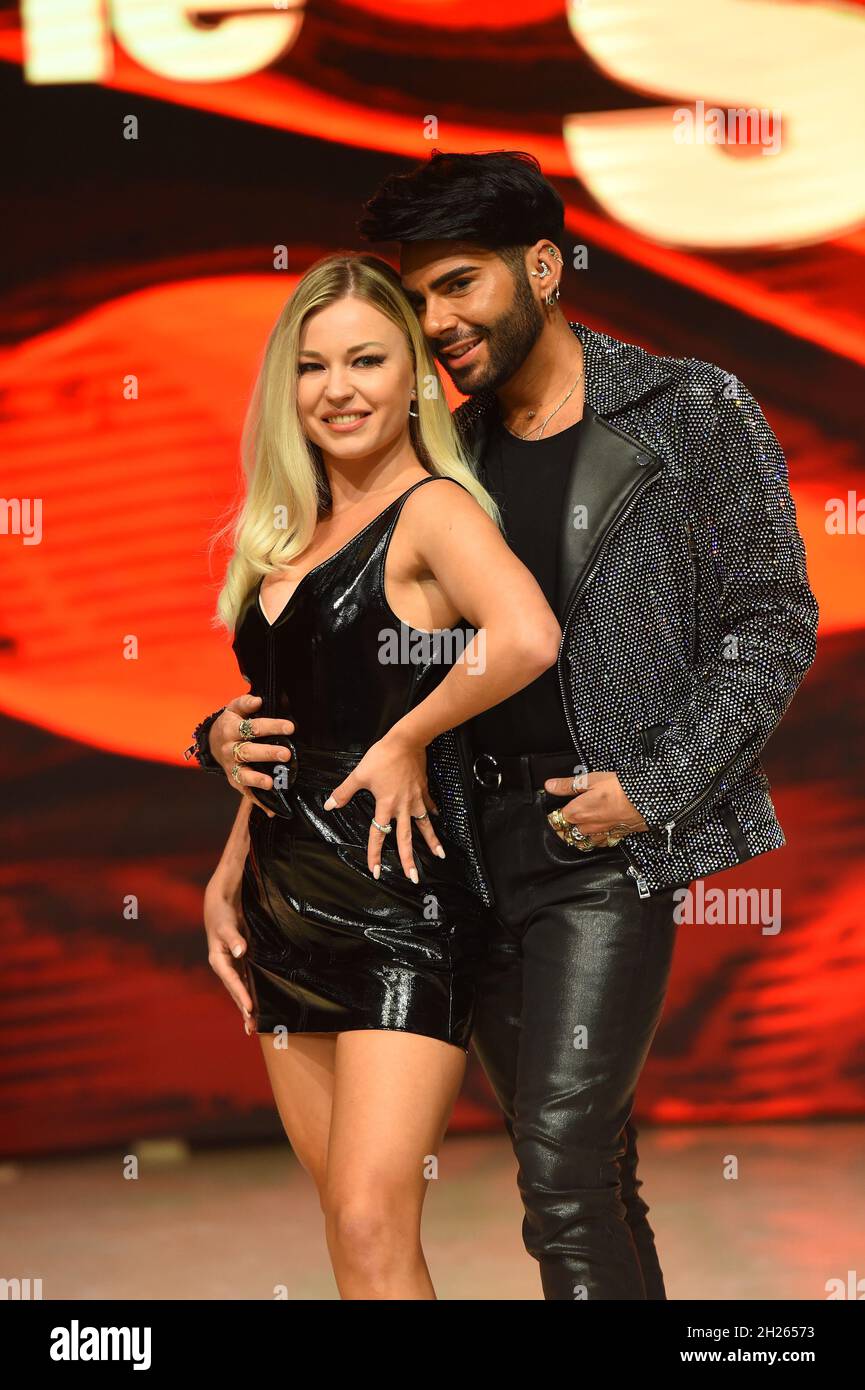 Italian hair stylist Federico Lauri (Federico Fashion Style) and the ukrainian dancer Anastasia Kuzmina during the photocall of the television broadcast Dancing with the stars at Rai Foro Italico Auditorium. Rome (Italy), Italian hair stylist Federico Lauri (Federico Fashion Style) and the ukrainian dancer Anastasia Kuzmina during the photocall of the television broadcast Dancing with the stars at Rai Foro Italico Auditorium. Rome (Italy),