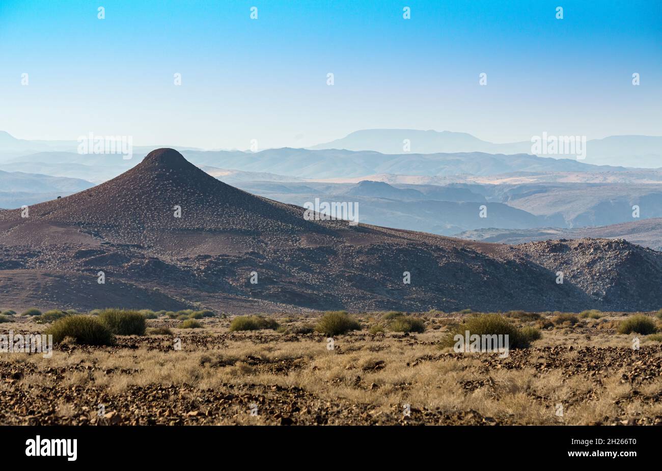 Hills and desert northern Namibia Africa Stock Photo