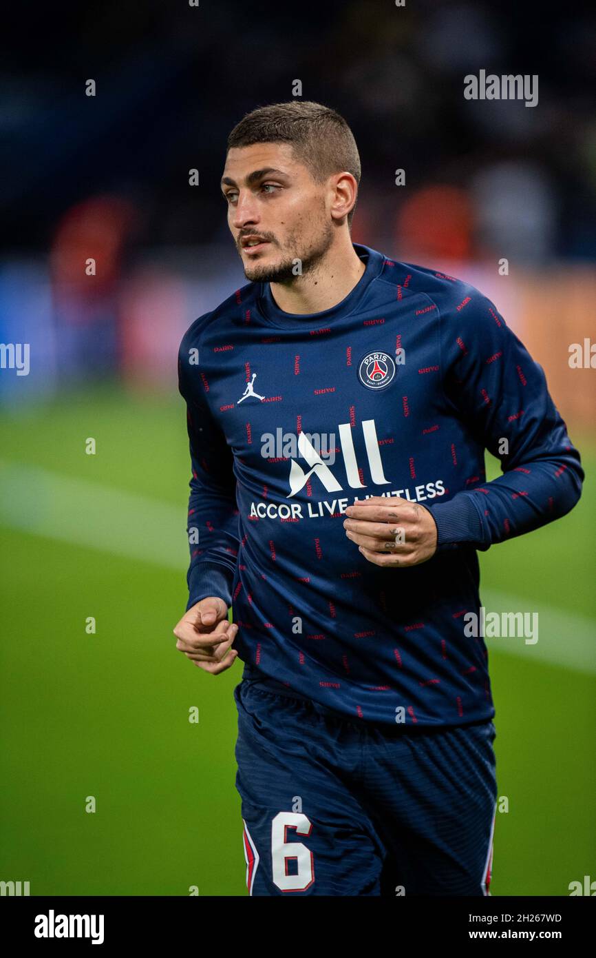 PARIS, FRANCE - OCTOBER 19: Marco Verratti of Paris Saint-Germain