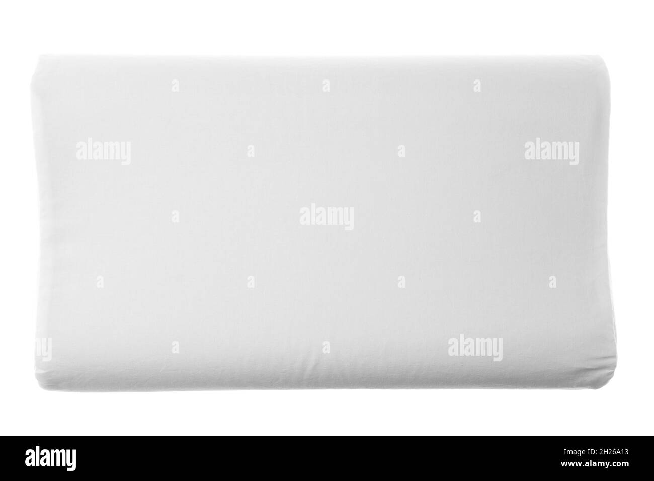 Soft bed pillow on white background Stock Photo Alamy