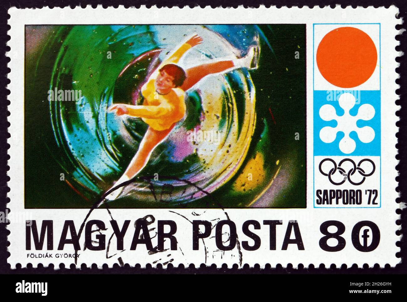 HUNGARY CIRCA 1971 a stamp printed in Hungary shows Women???s Figure