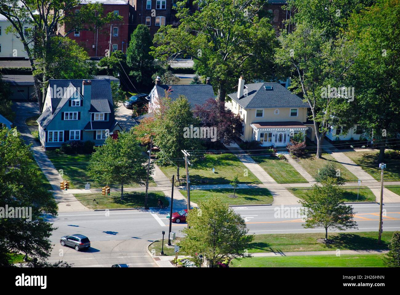 Lake avenue buildings in Lakewood, Ohio Stock Photo Alamy