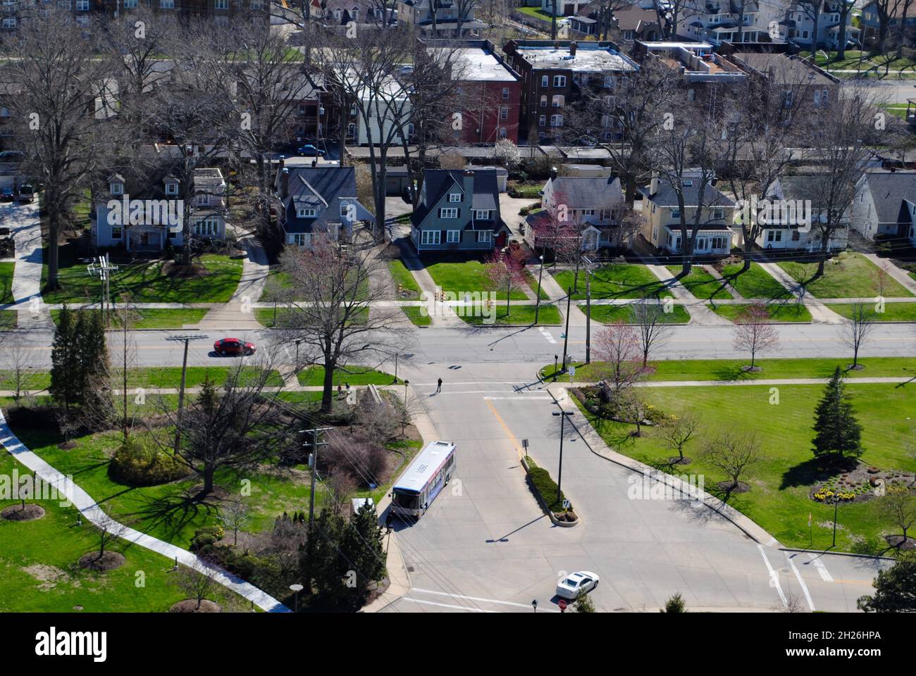 Lake avenue buildings in Lakewood, Ohio Stock Photo Alamy