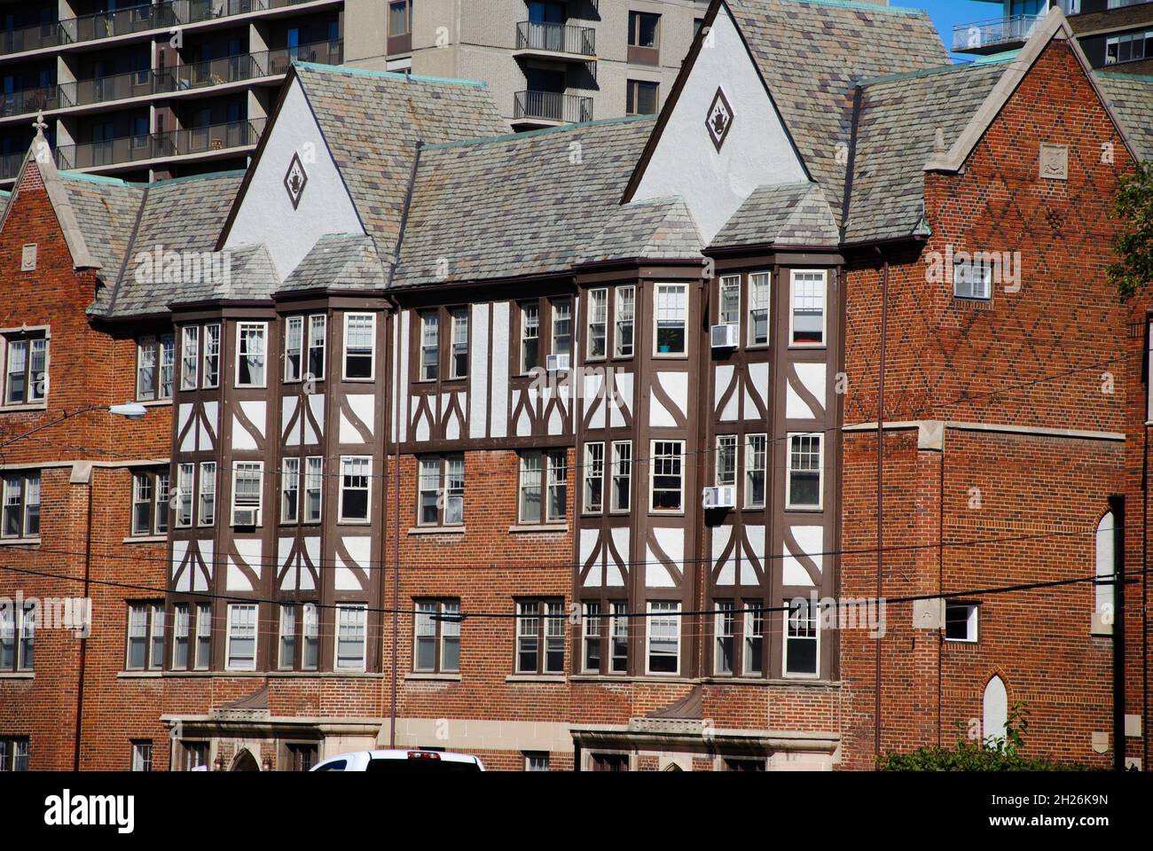 Old buildings on Cove street, Lakewood, Ohio Stock Photo Alamy