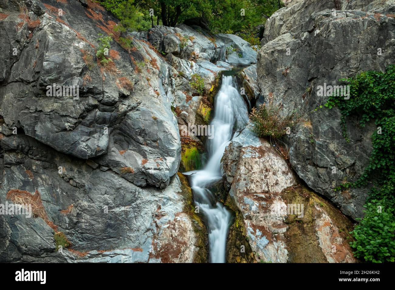 Waterfalls in Edremit, Balikesir, Turkey. Stock Photo