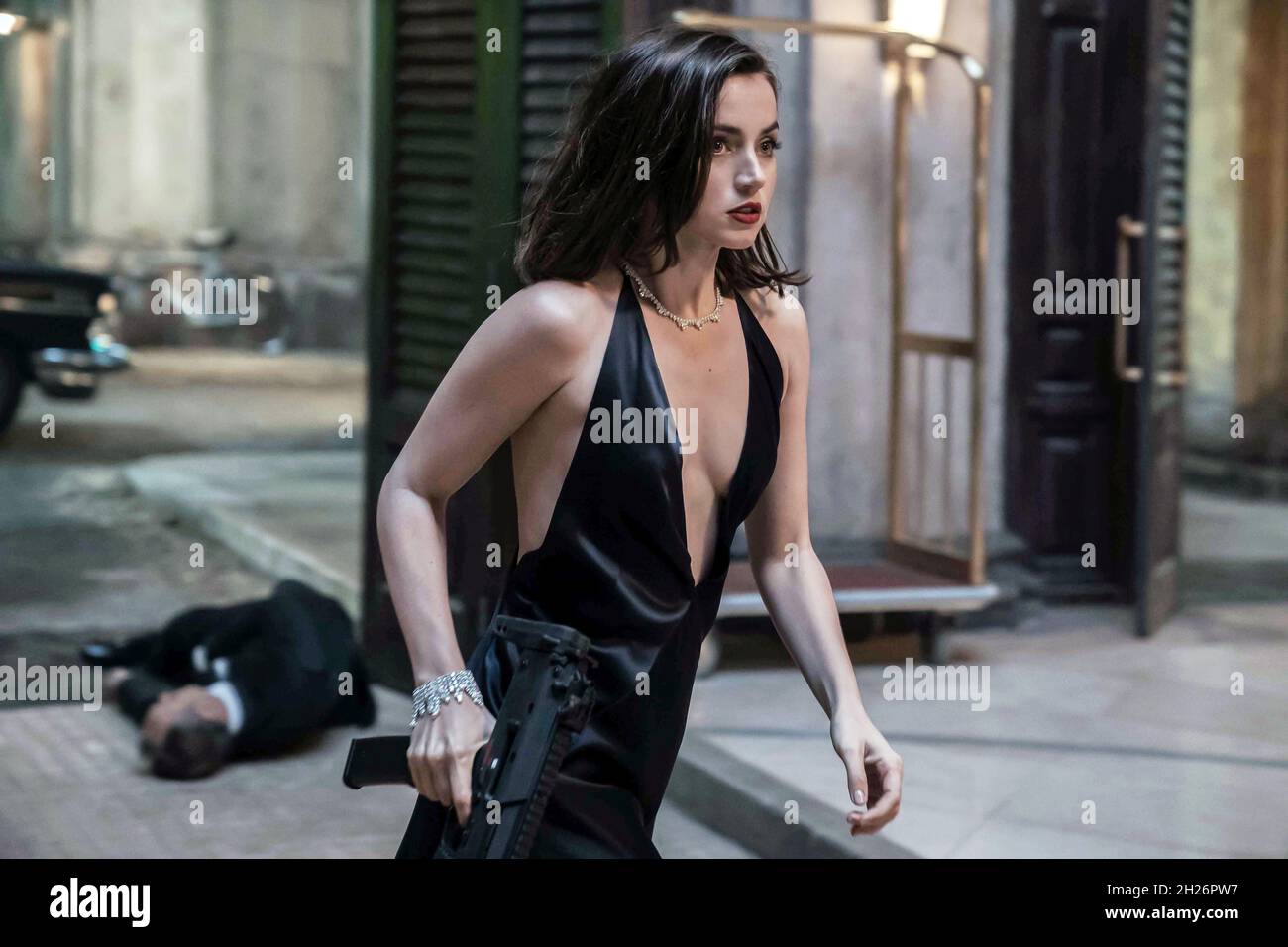 UK. Ana de Armas in the (C)Metro-Goldwyn-Mayer new movie: No Time to Die  (2021). Plot: Bond has left active service. His peace is short-lived when  his old friend Felix Leiter from the