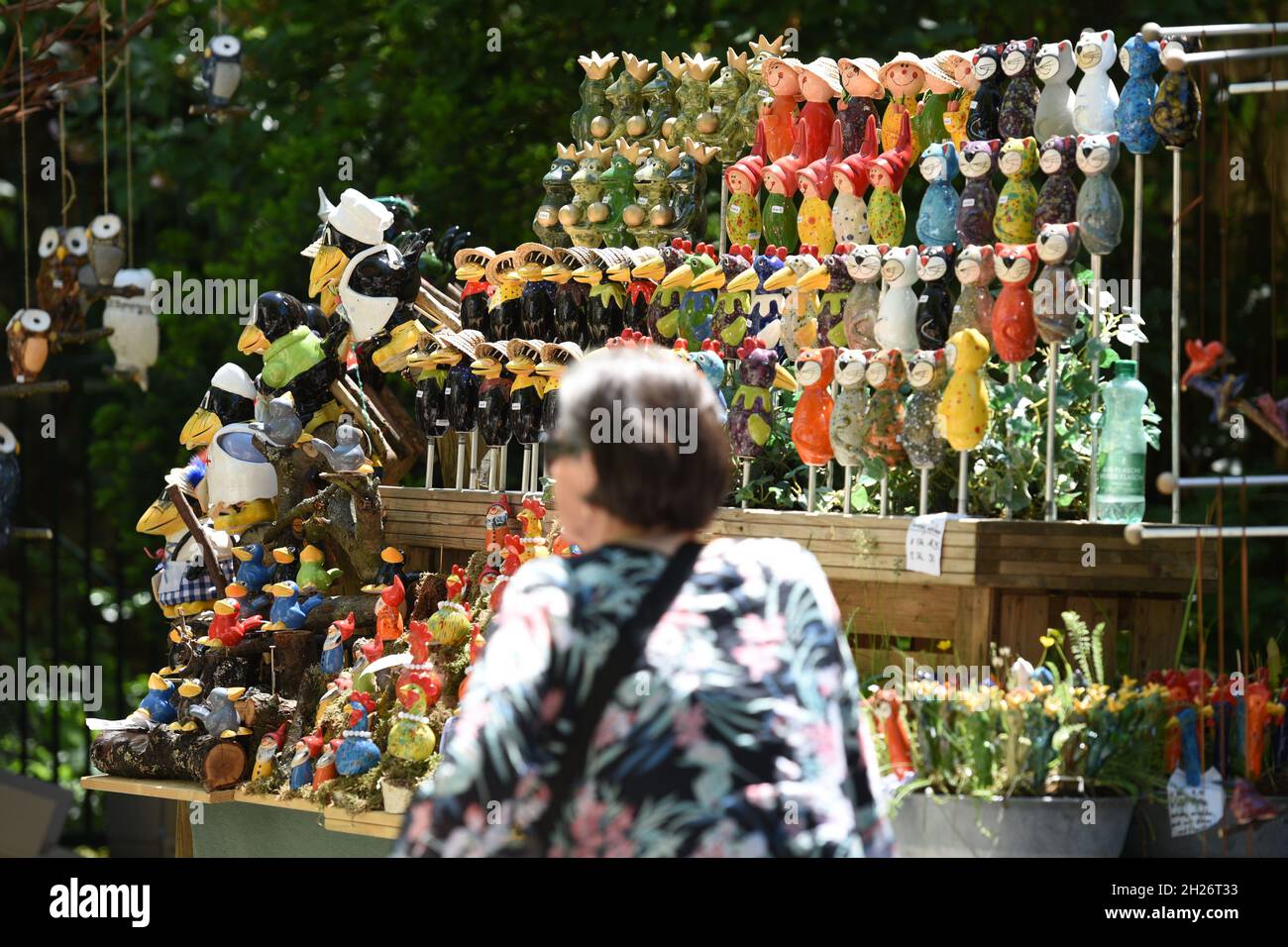  Gartenausstellung "Gartenlust" im Schloss Bernau, Fischlham, Bezirk Illustration 
