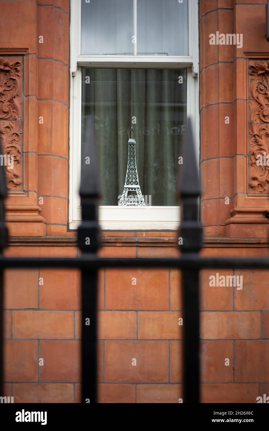 Eiffel Tower in a Window Stock Photo - Alamy