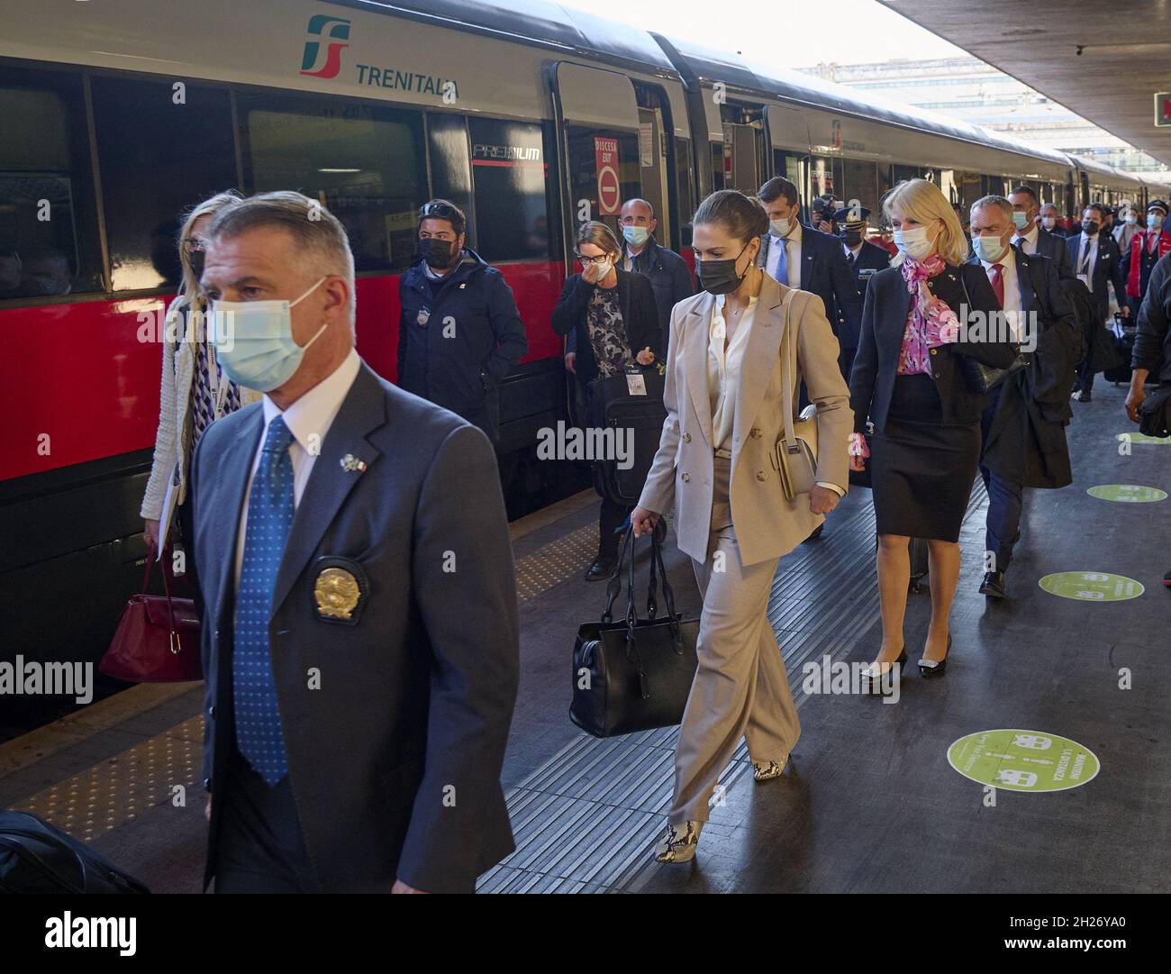 Turin, Italy on October 19, 2021. Crownprince Victoria and Prince