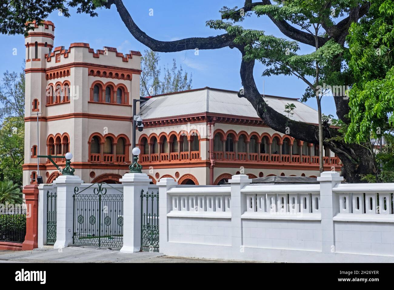 Archbishop's Palace / Archbishop's House, part of the Magnificent Seven on Maraval Road, Port of Spain, capital city of Trinidad and Tobago, Caribbean Stock Photo