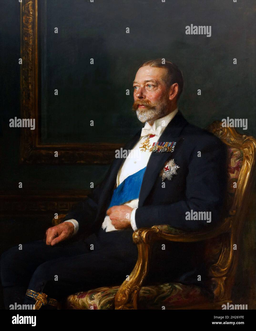 George V by Arthur Stockdale Cope, oil on canvas, 1926 Stock Photo