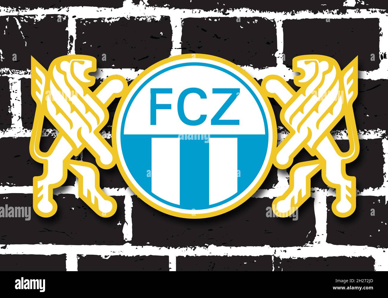 coat-of-arms-fc-z-rich-z-rich-football-club-from-switzerland-stock