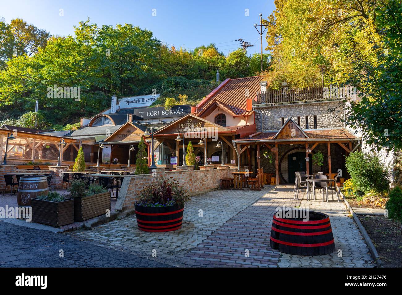 10.13.2021 Eger, Hungary wine cellars restaurants in Eger