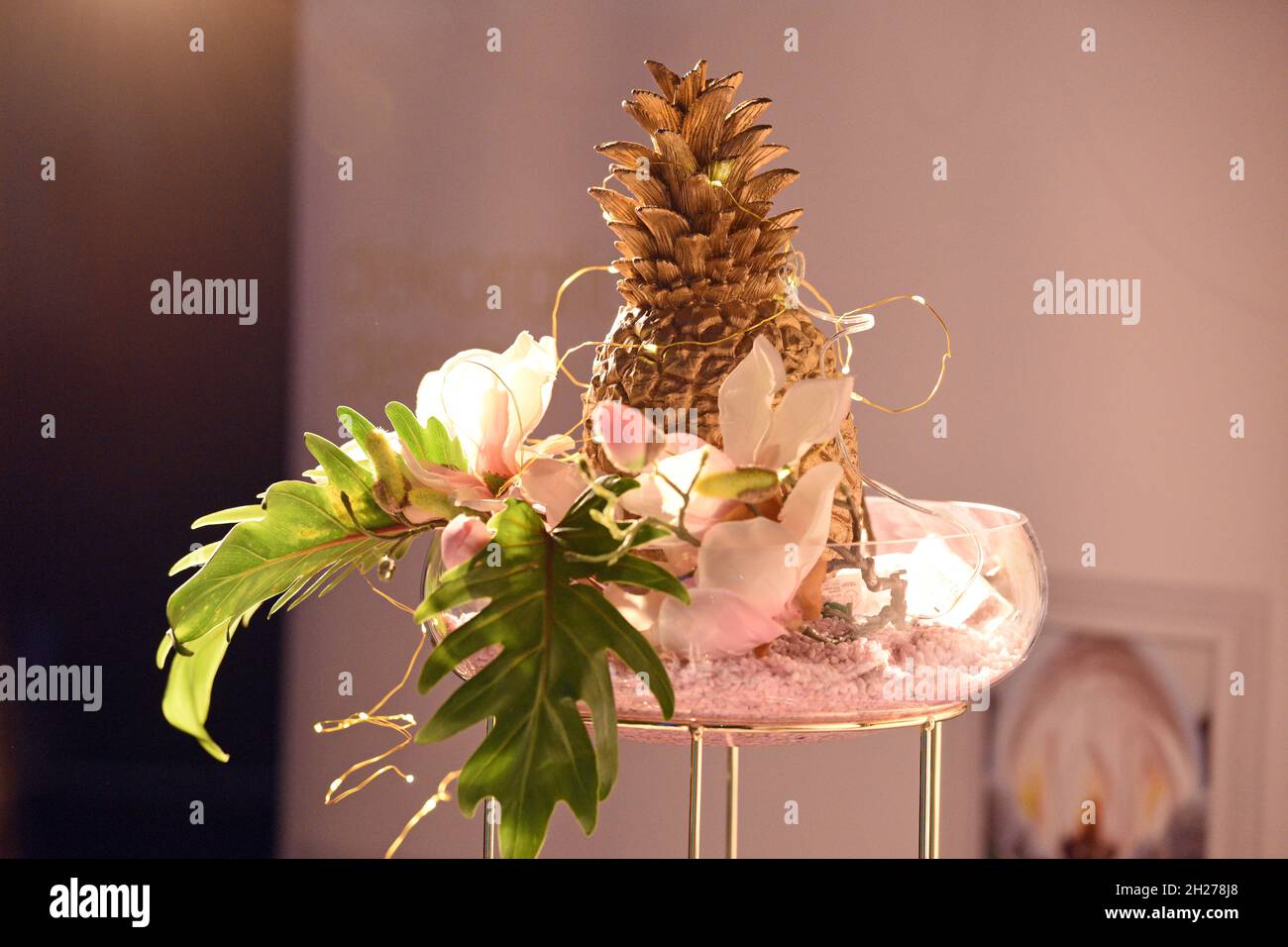 Dekoration und Accessoires für eine Hochzeit - Decoration and accessories for a wedding Stock Photo