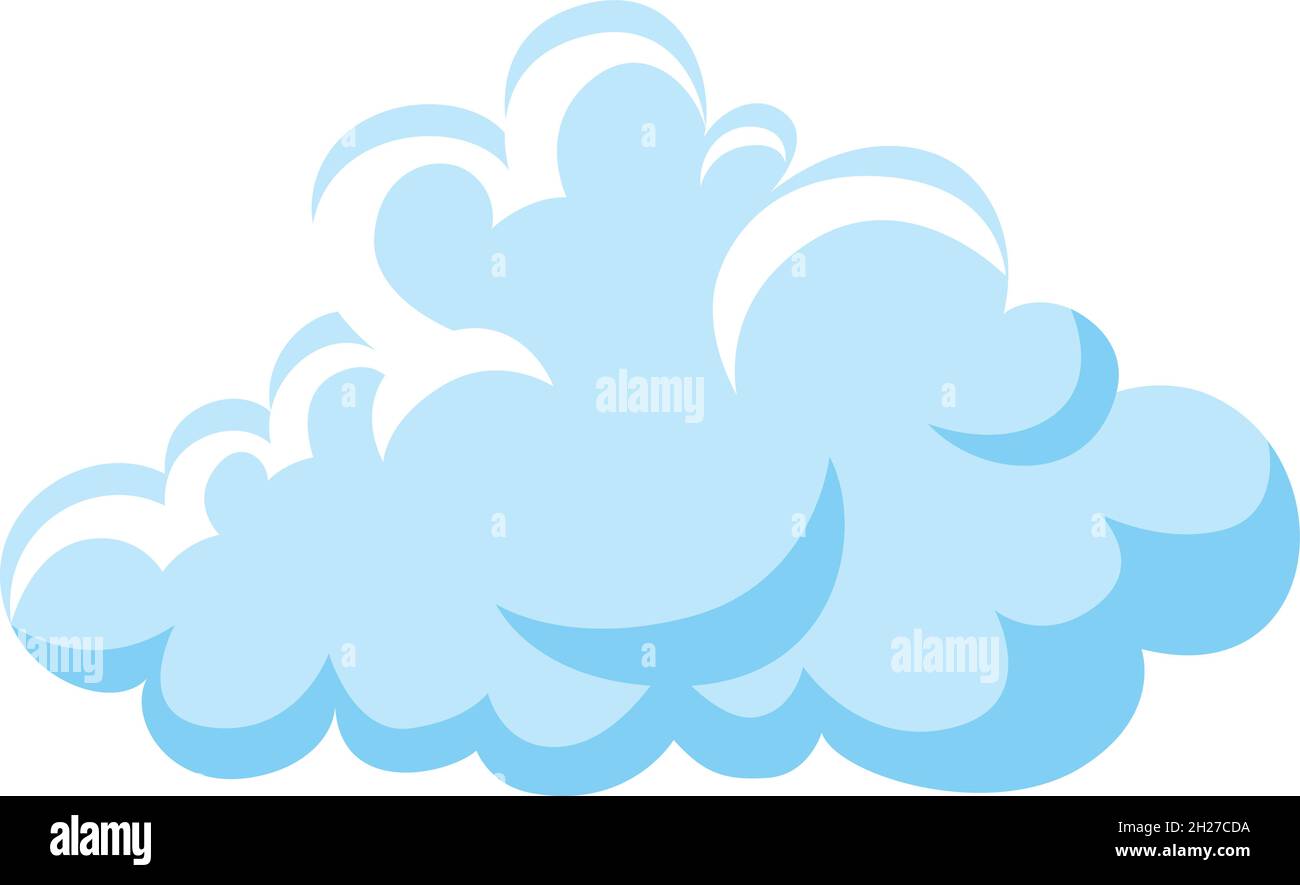 Cloud icon. Cute sky in cartoon style. Vector illustration Stock Vector ...