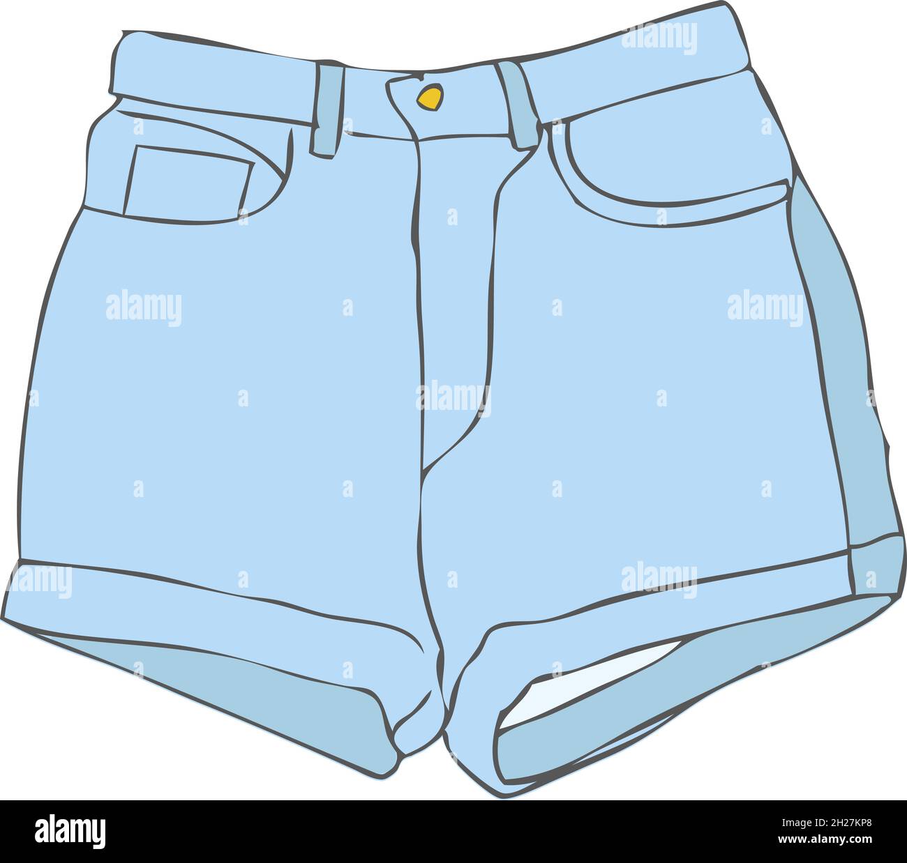 Jean Shorts Clip Art