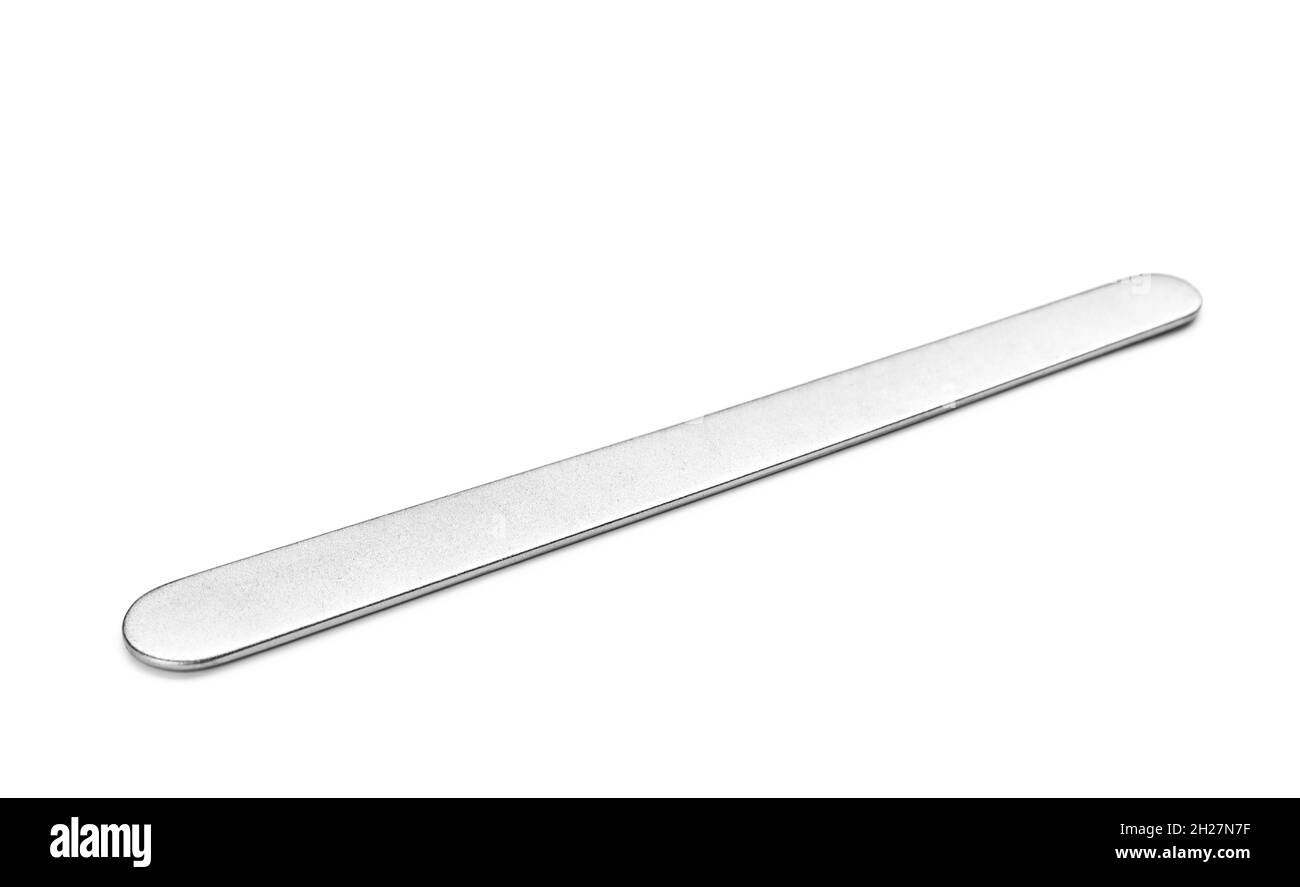 Tongue depressor on white background. Medical tool Stock Photo Alamy