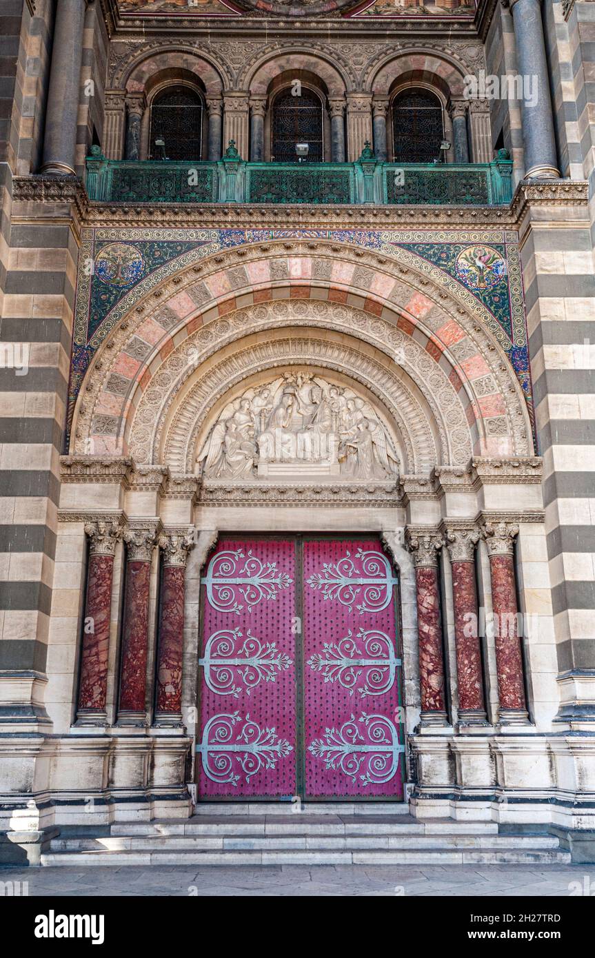 Basilique-Cathédrale Sainte-Marie-Majeure, Marseille, Provence, France Stock Photo