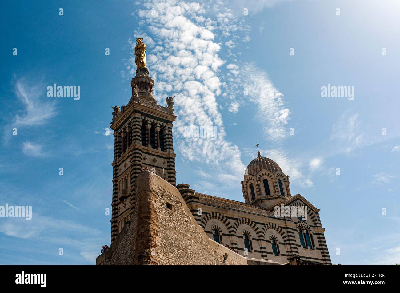 Notre-Dame de La Garde Basilica, Marseilles, Provence, France Stock Photo