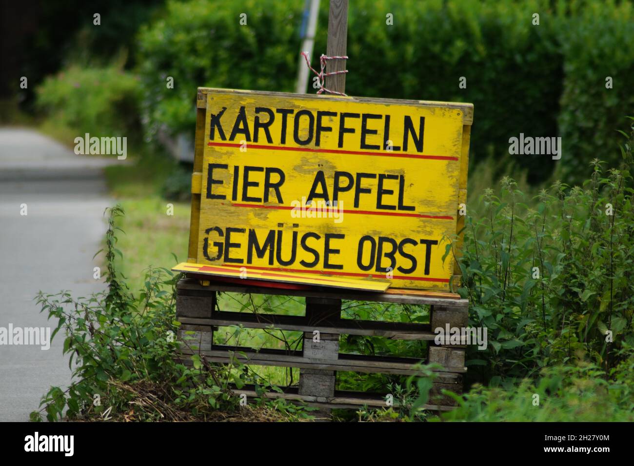 Frisches Obst und Gemüse vom Hof Stock Photo