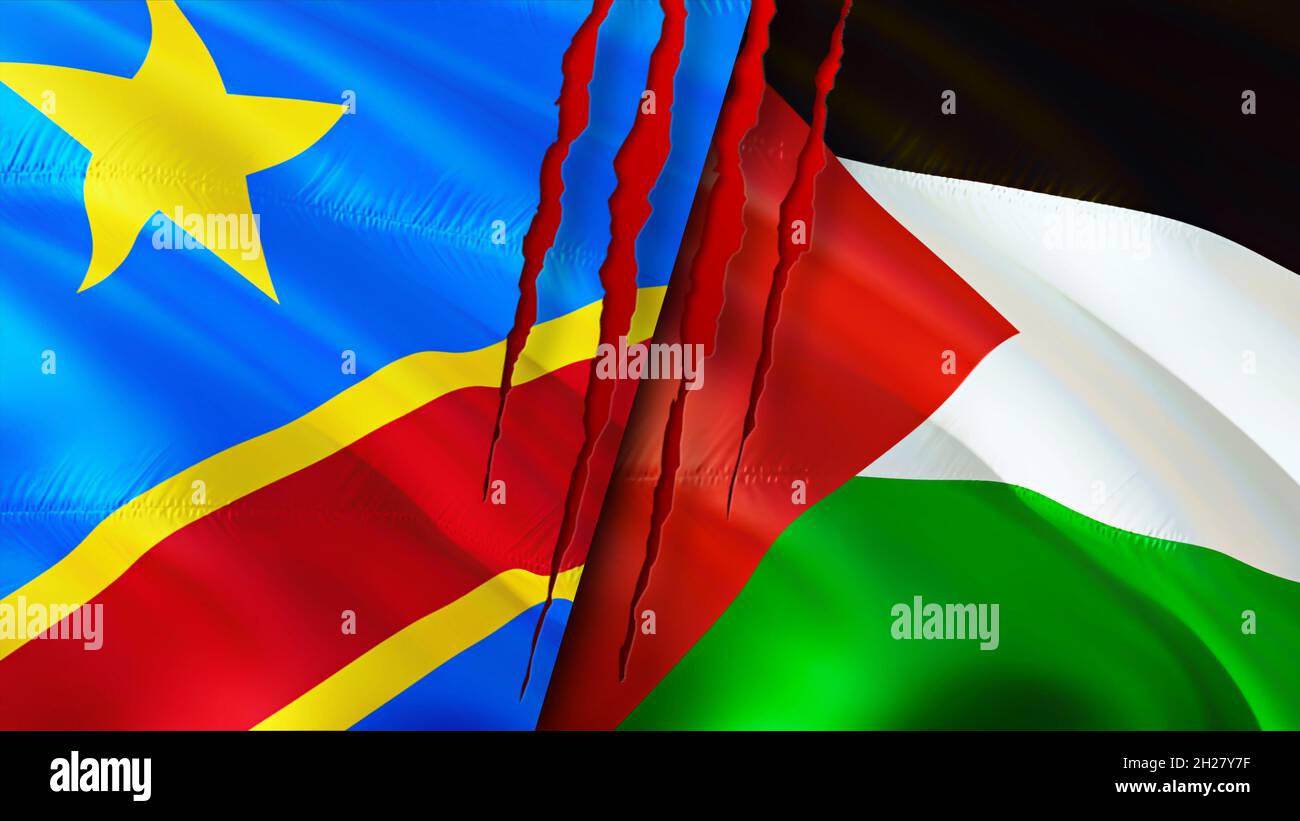 Palestine dr congo flag hi-res stock photography and images - Alamy