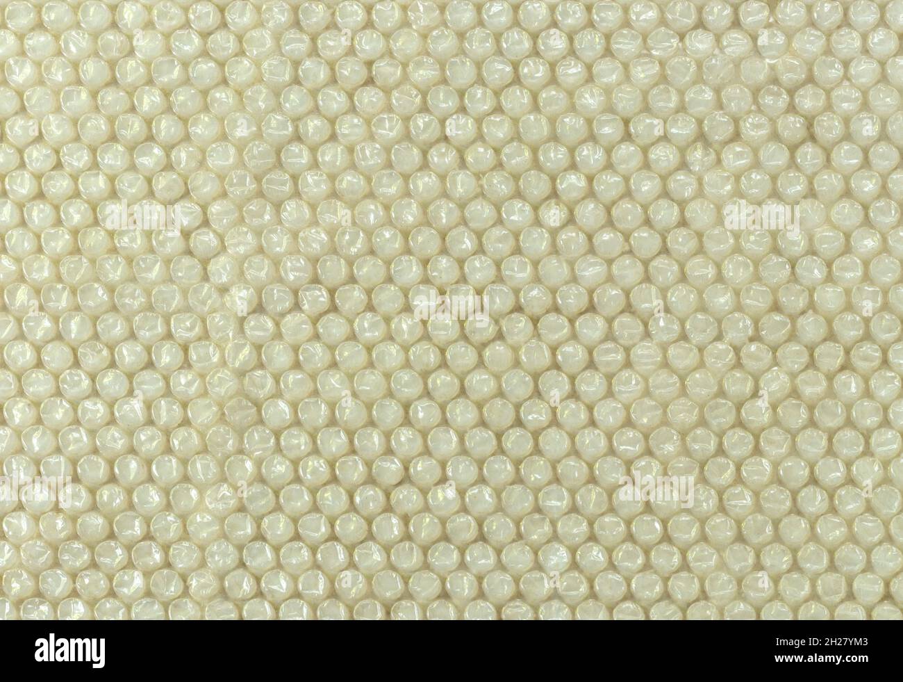 Yellowish air bubble protection as a background. Stock Photo