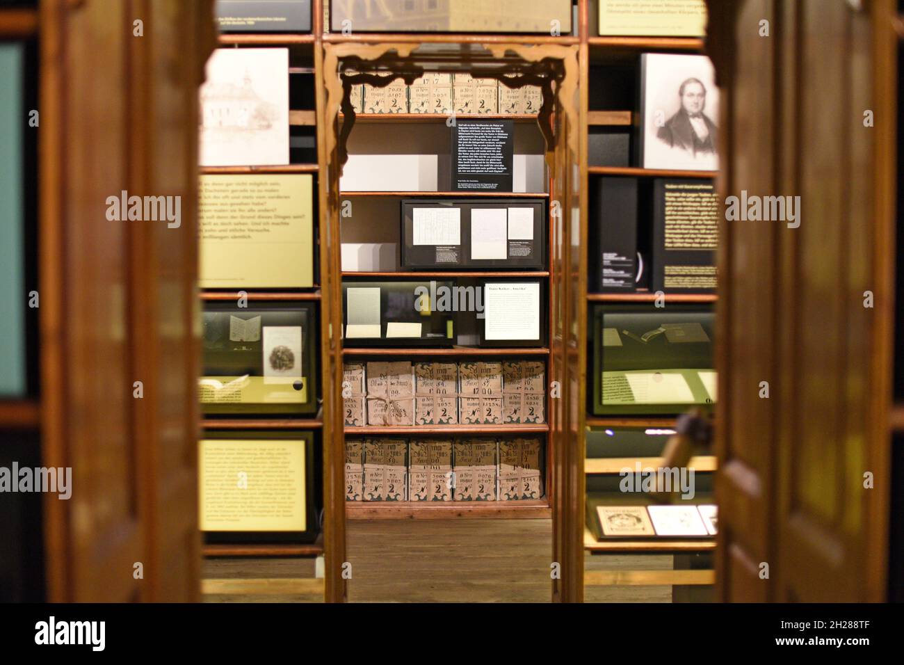 Das Literaturmuseum der Österreichischen Nationalbibliothek präsentiert seit 2015 die Geschichte österreichischer Literatur vom 18. Jahrhundert bis he Stock Photo