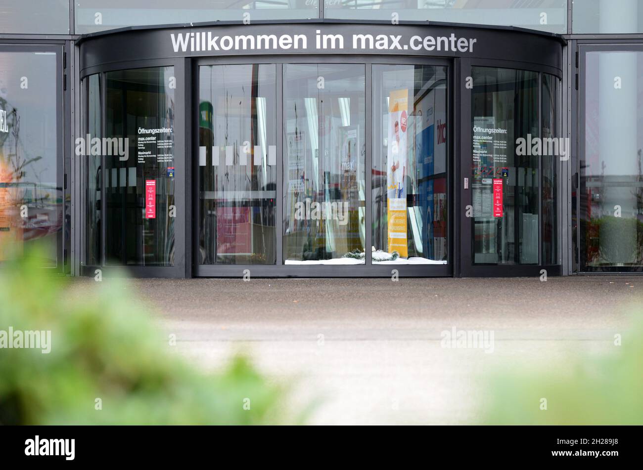 Lockdown in Österreich, geschlossenes Einkaufszentrum (Europa) - Lockdown in Austria, closed shopping center (Europe) Stock Photo
