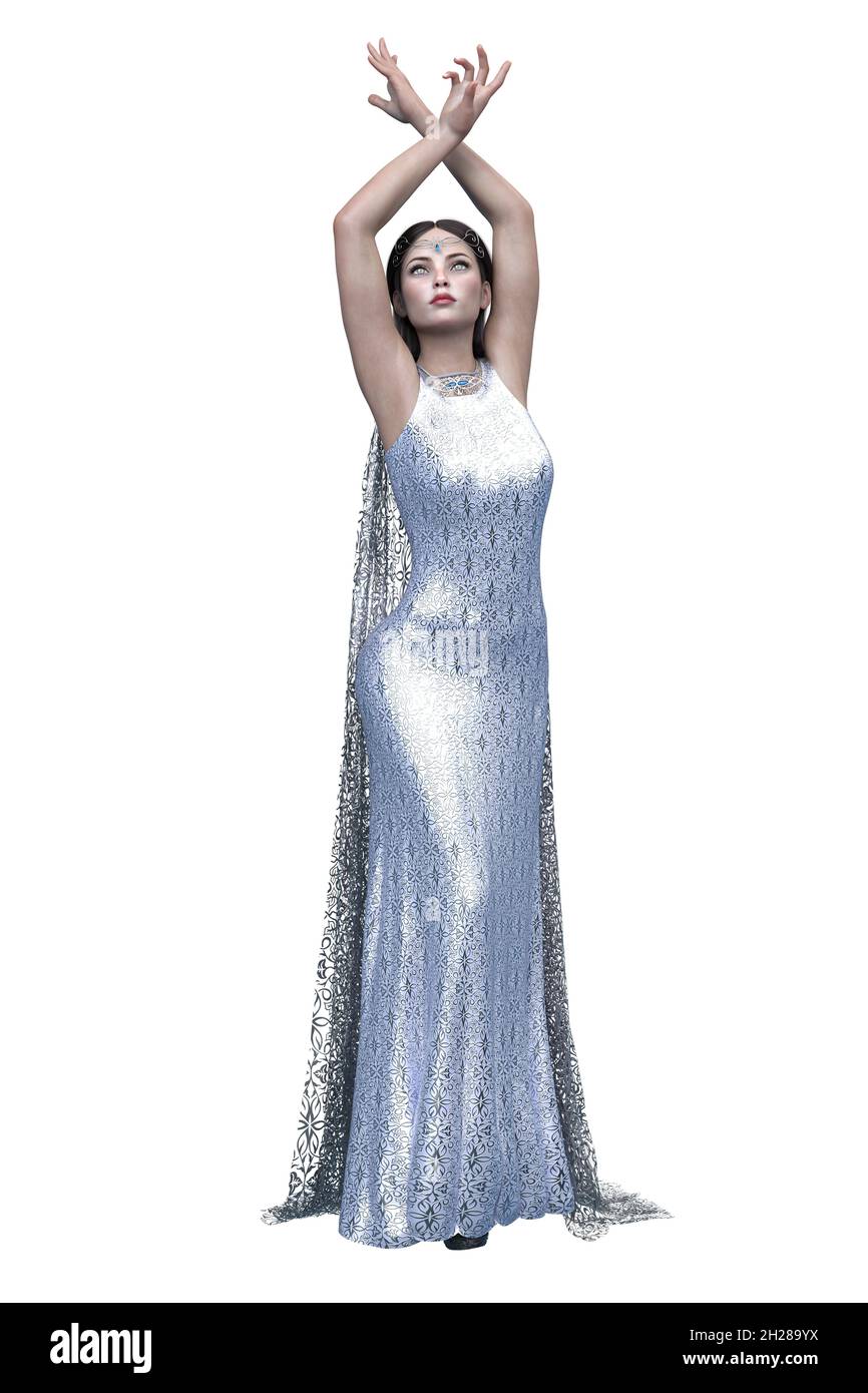 Princess dress woman hi-res stock 