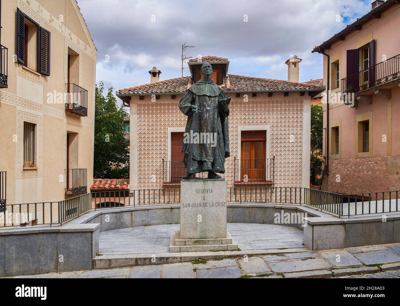 San Juan de la Cruz statue. Segovia, Spain. Stock Photo