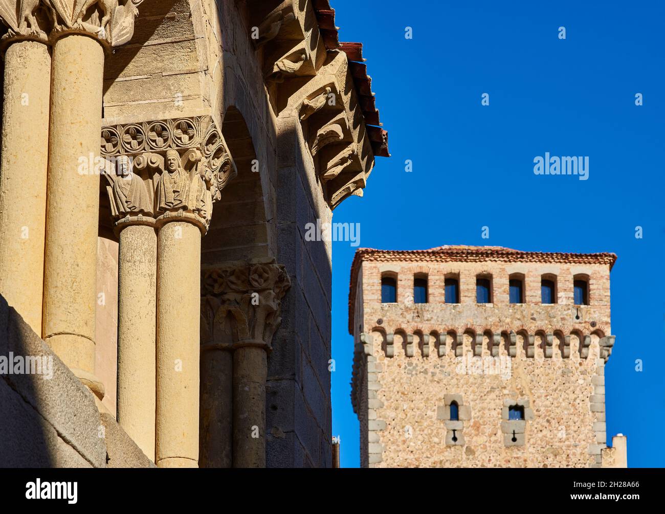 Church of San Martin. Segovia, Spain. Stock Photo