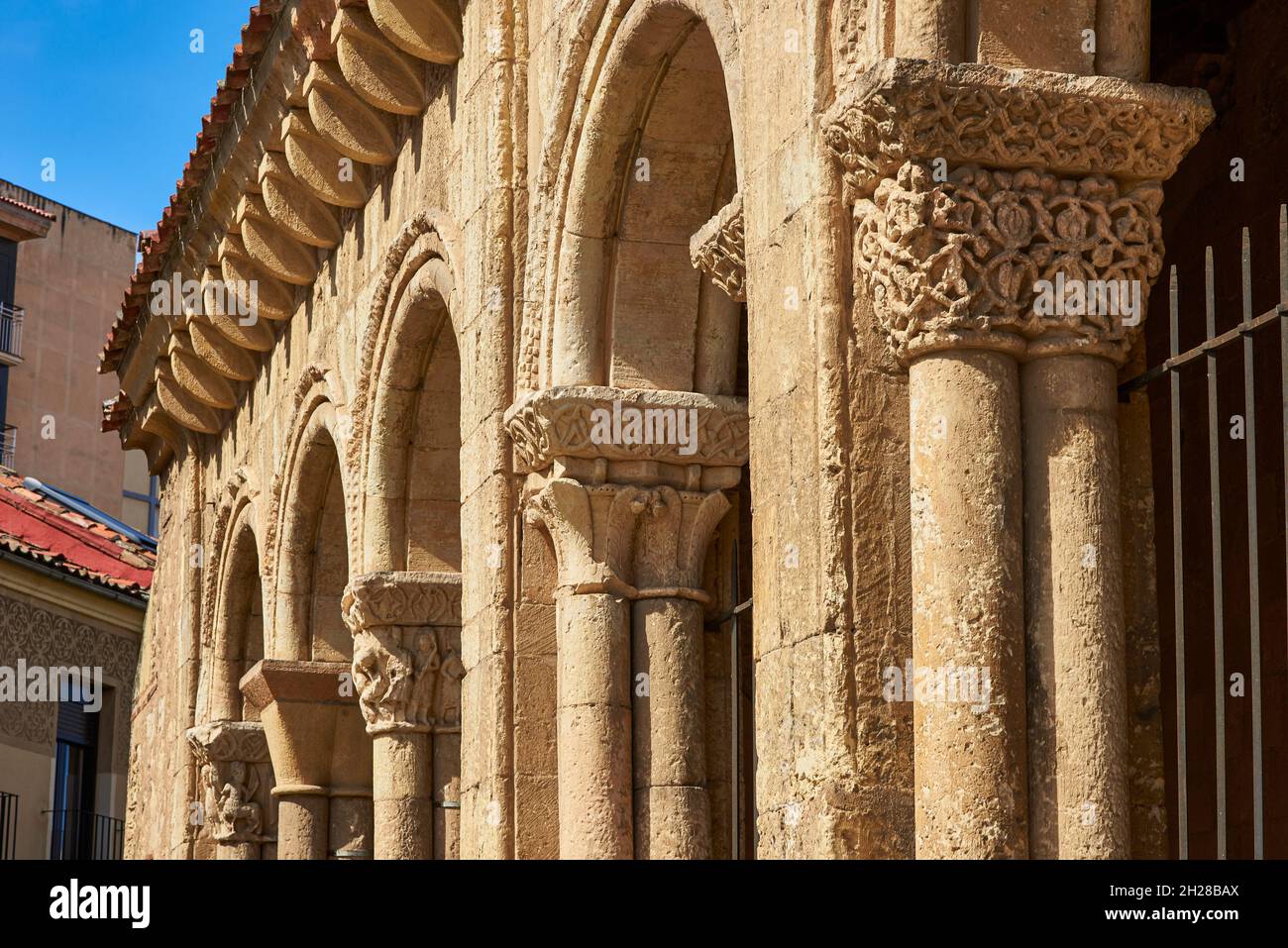 San Millan church. Segovia, Spain Stock Photo Alamy