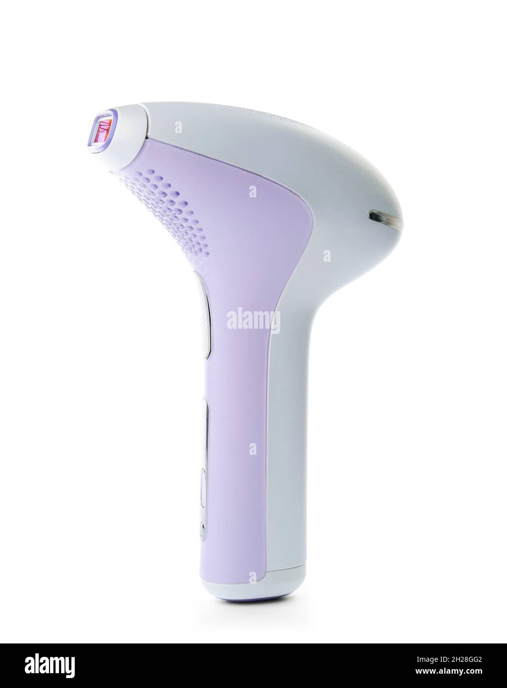 Modern laser epilator on white background Stock Photo Alamy