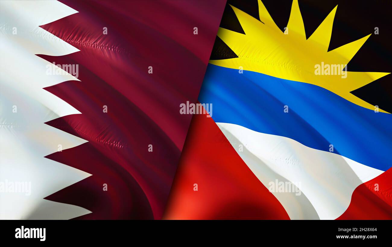 Thưởng thức bức ảnh này sau đó để tận hưởng sự độc đáo của hai quốc gia Antigua và Barbuda cùng với Qatar thông qua chiếc cờ đẹp mắt của họ trên nền trắng.