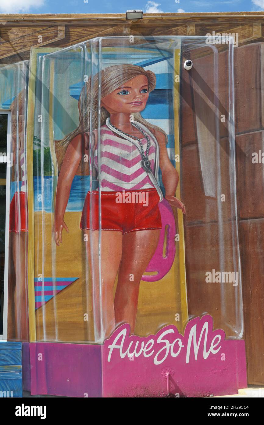Anamorphic Barbie by Leon Keer Stock Photo