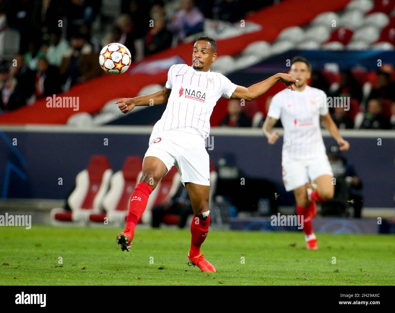 Fernando Reges of Sevilla FC during the UEFA Champions League, Group G  football match between Lille OSC (LOSC) and Sevilla FC on October 20, 2021  at Stade Pierre Mauroy in Villeneuve-d'Ascq near