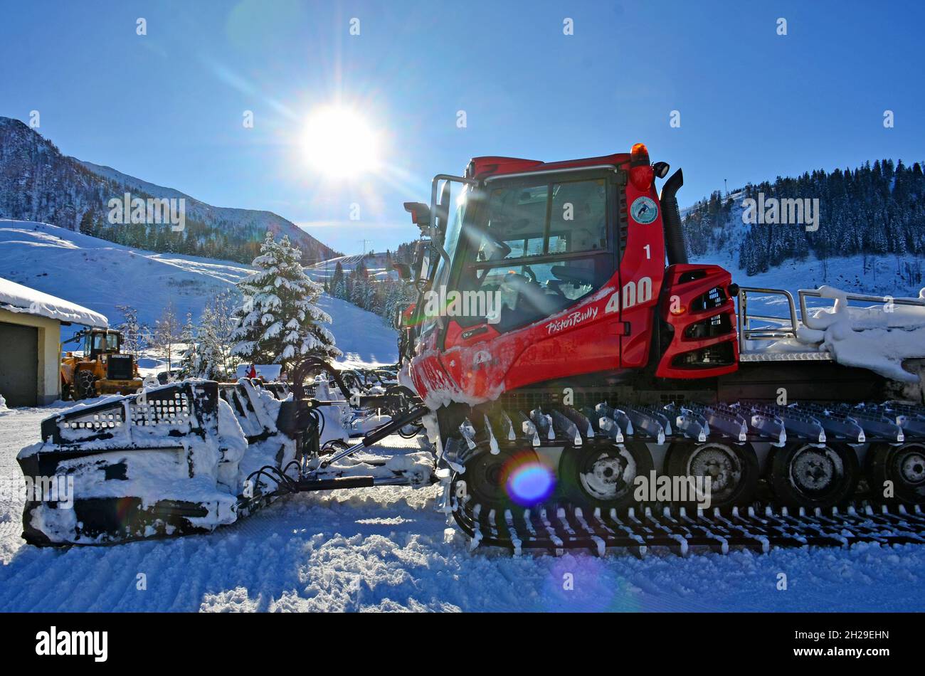 Das Schigebiet Postalm auf der größten Almlandschaft Österreichs zeichnet sich vor allem durch die Vielfalt der Sportmöglichkeiten aus: Neben familien Stock Photo