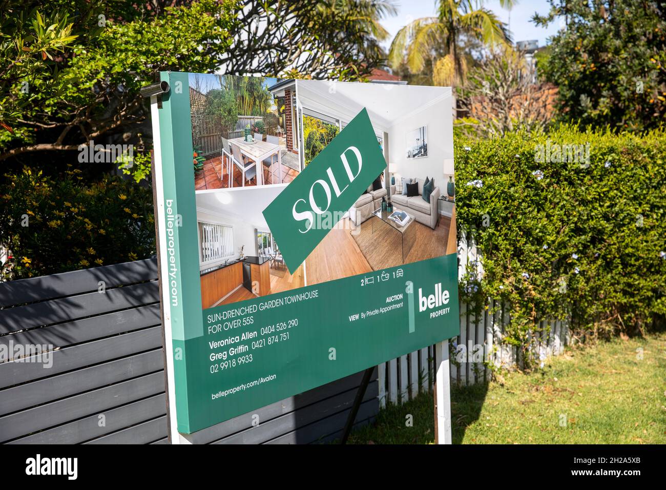 Sydney home house sold by real estate agent,Sydney,NSW,Australia Stock