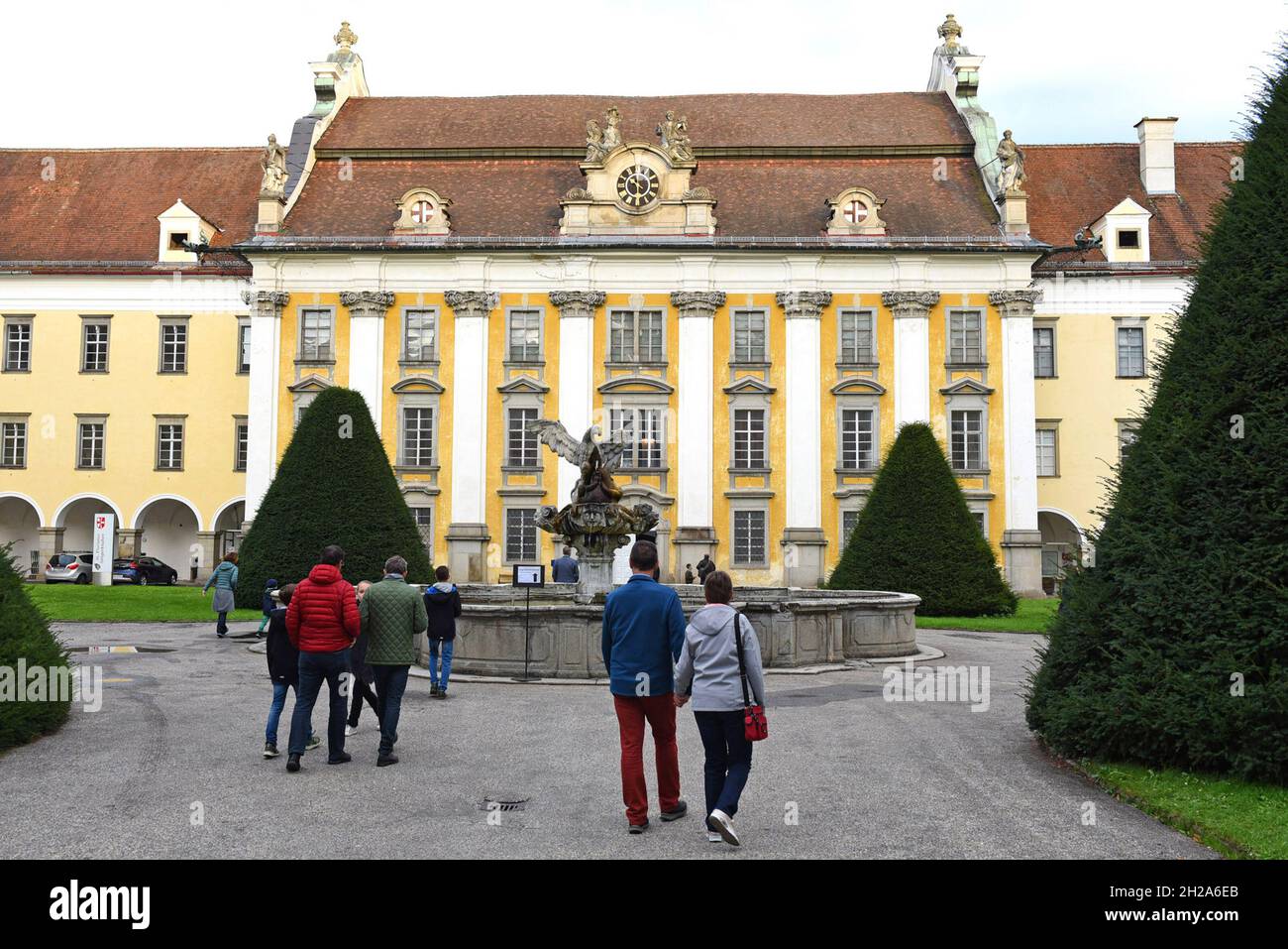 Das Stift Sankt Florian in Oberösterreich, Österreich - The Sankt Florian monastery in Upper Austria, Austria Stock Photo