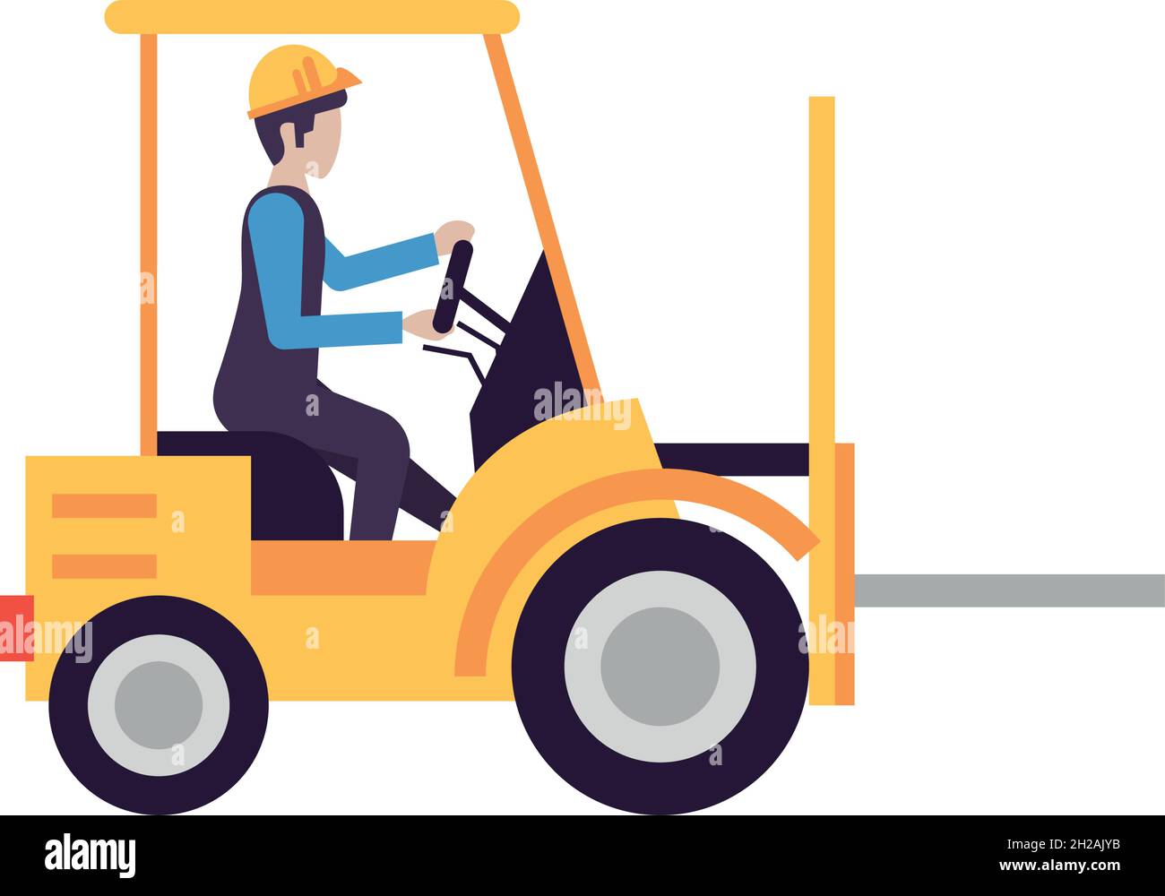 forklift cartoon clipart for free