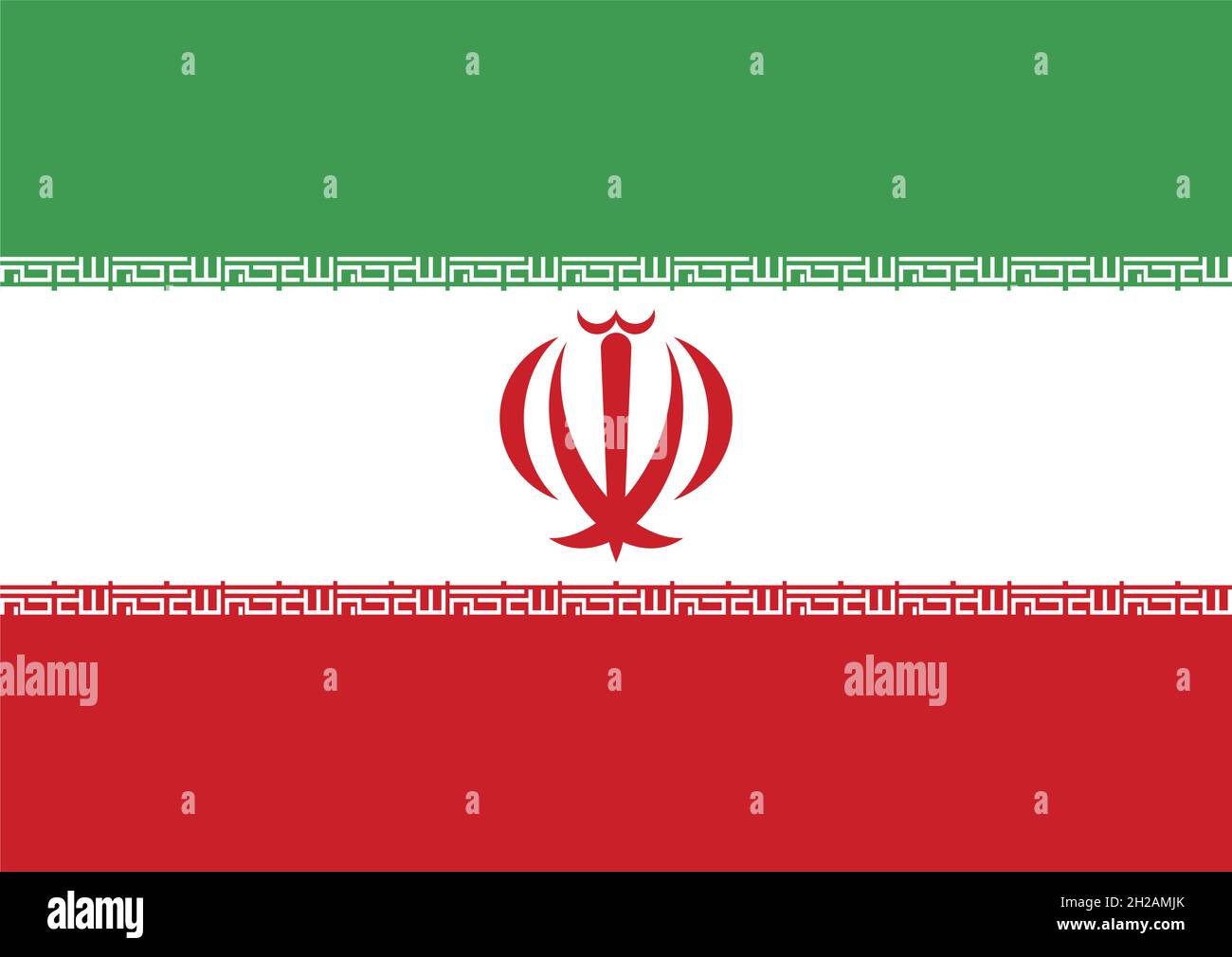 iran country flag Stock Vector